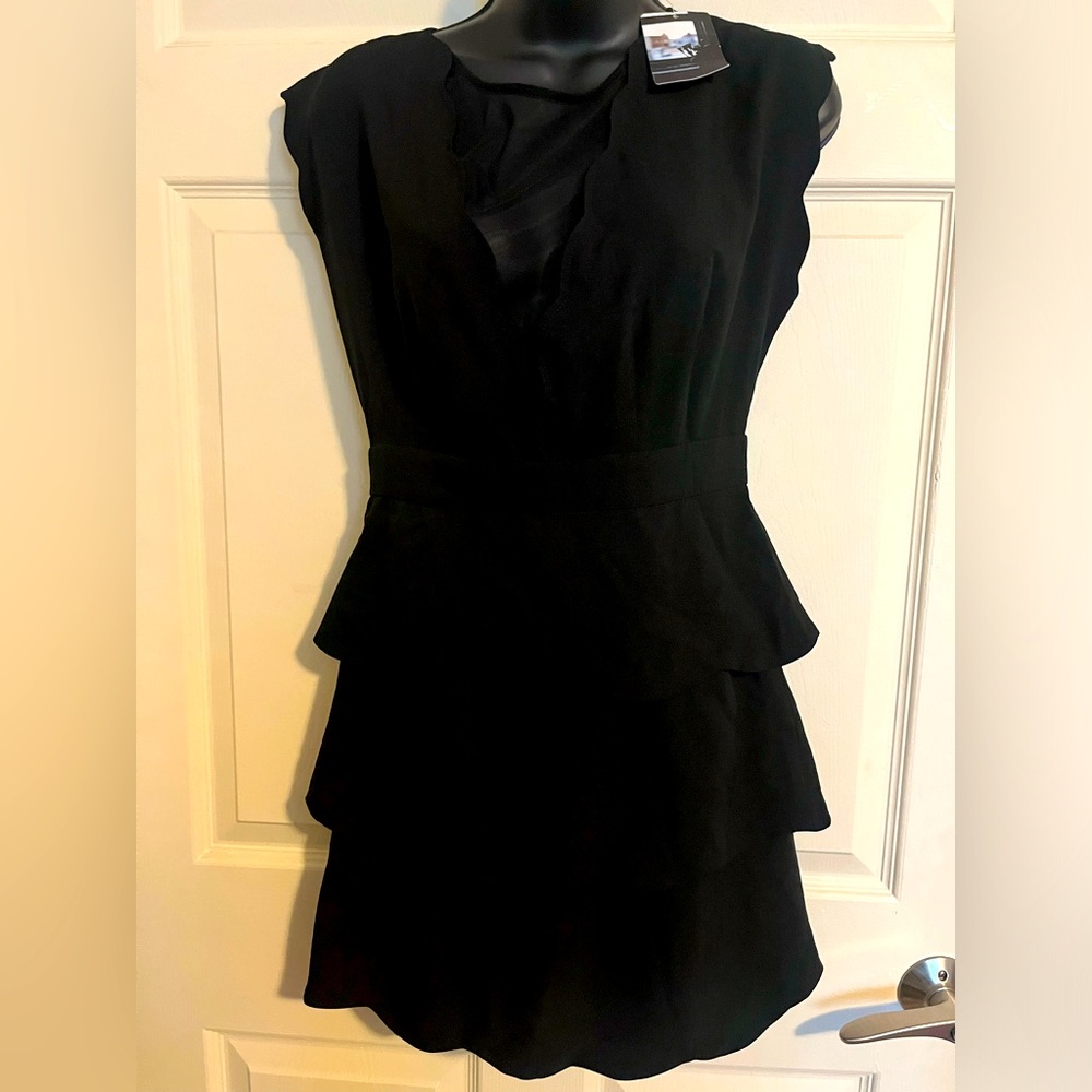 NWT COINCIDENCE & CHANCE black dress w mesh Size 4